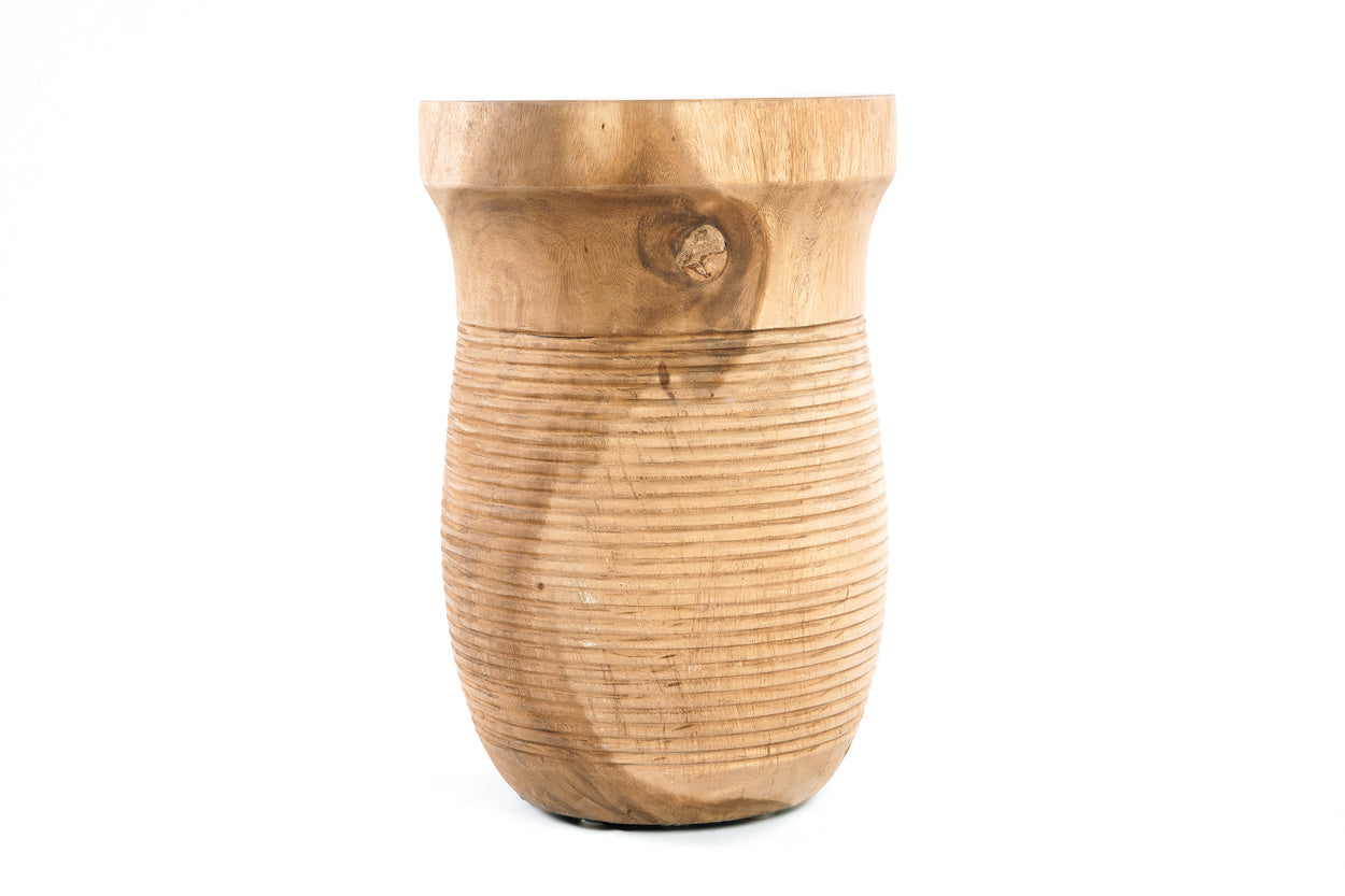 THE EZILI Stool - Natural Suar Wood