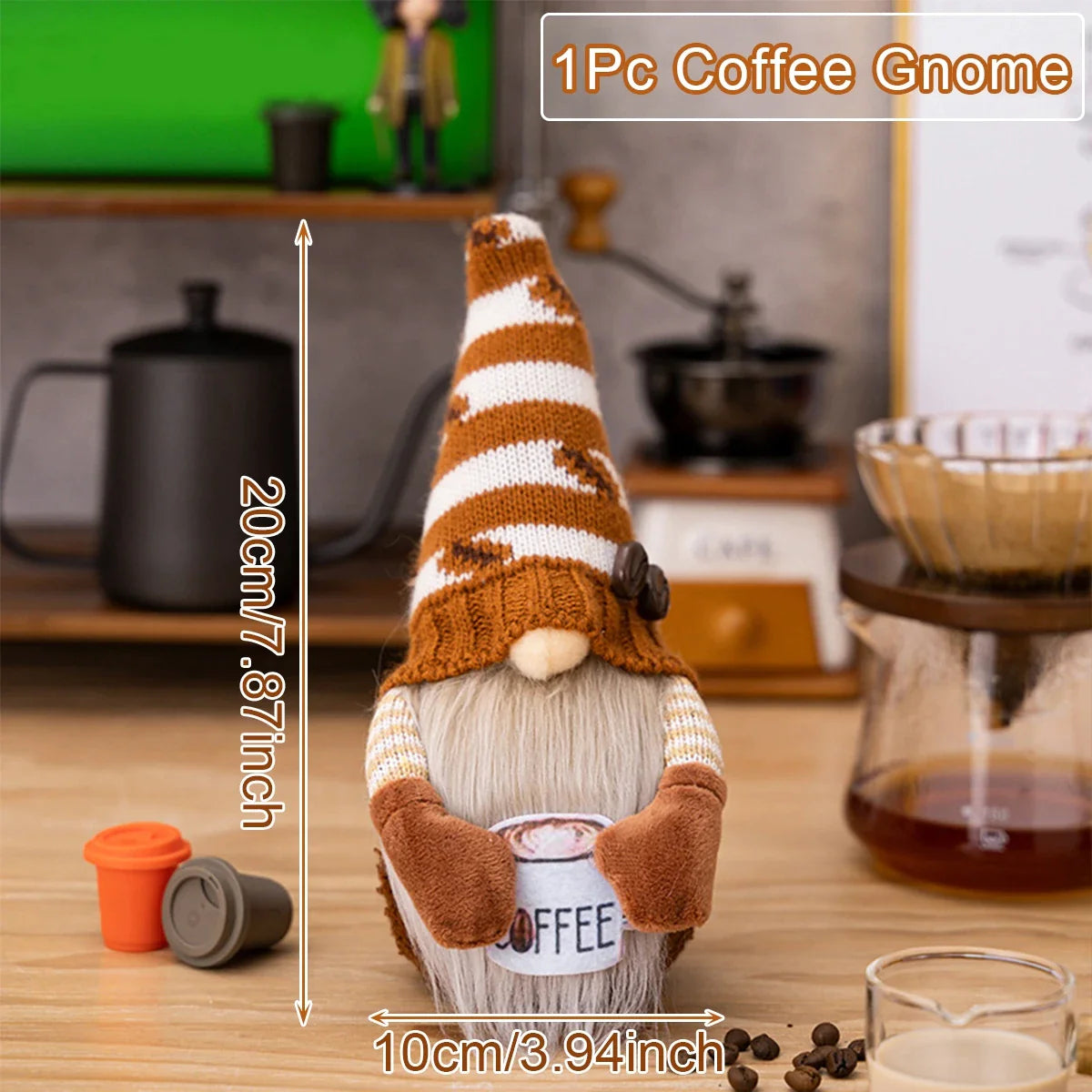 Petit Gnome de Café pour la Décoration