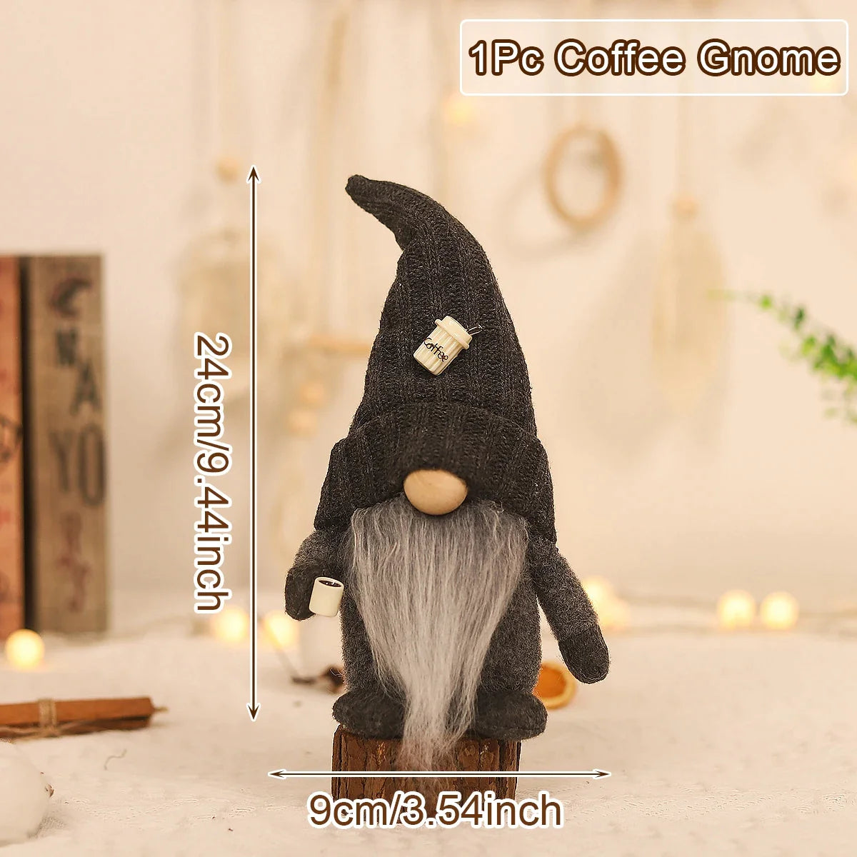Petit Gnome de Café pour la Décoration
