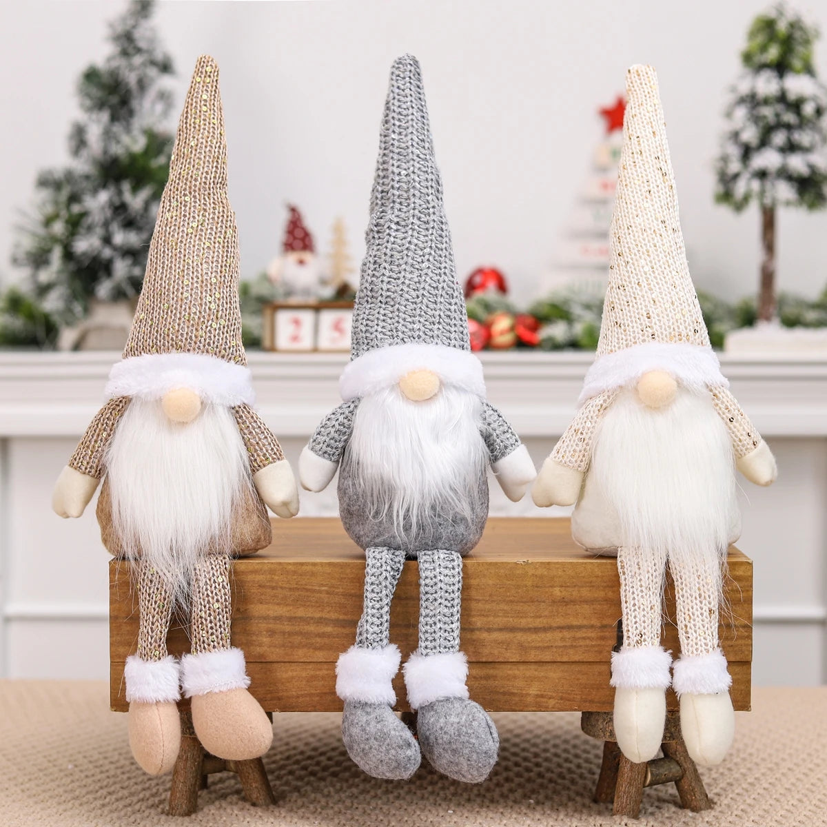 Poupée Gnome sans visage pour la maison de Noël