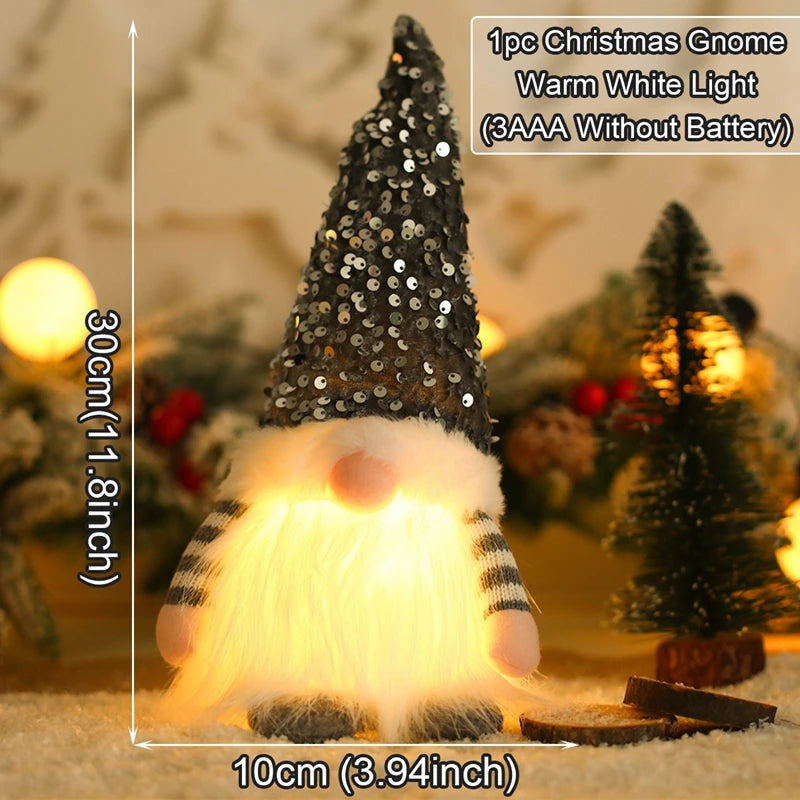 Poupée Gnome sans visage pour la maison de Noël