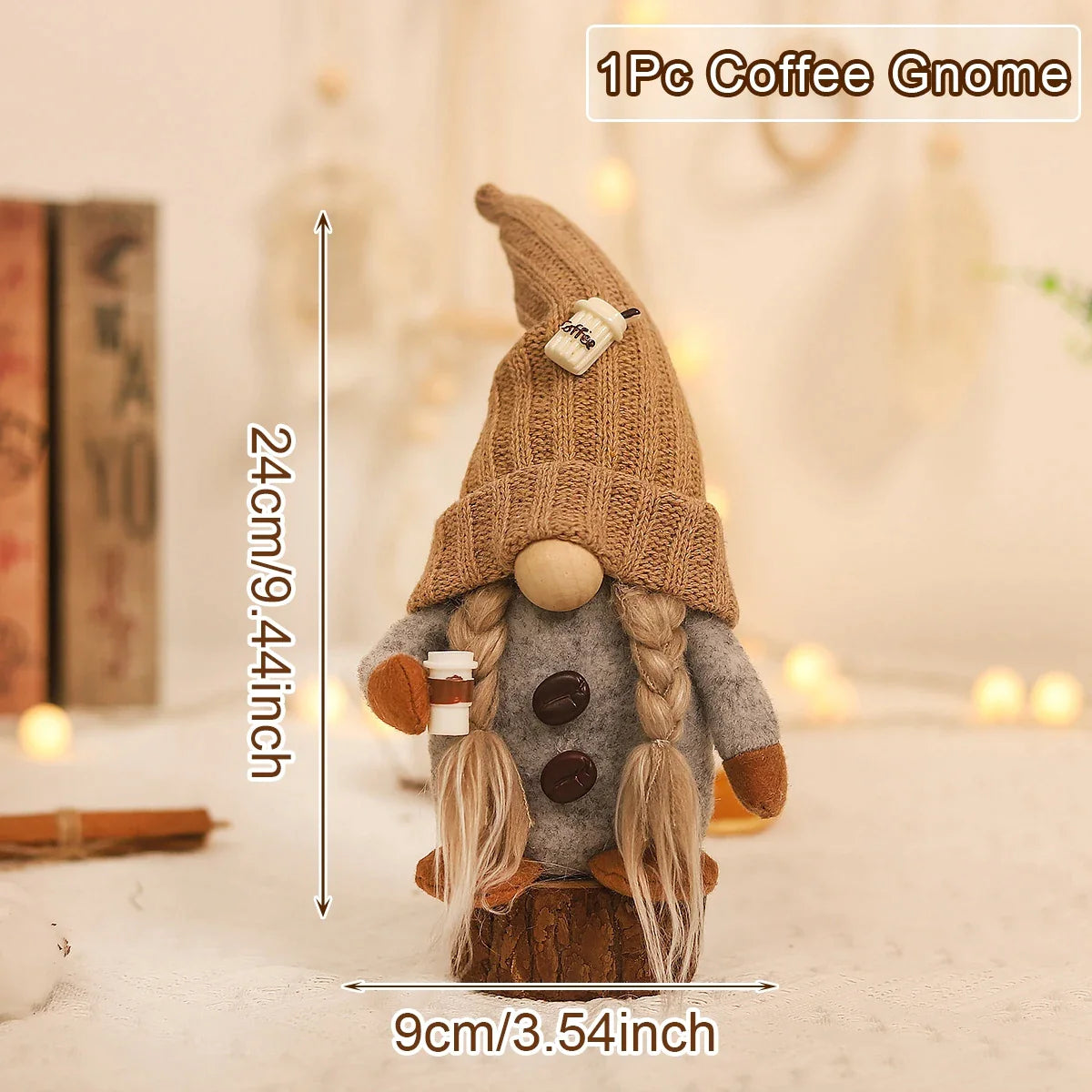 Petit Gnome de Café pour la Décoration