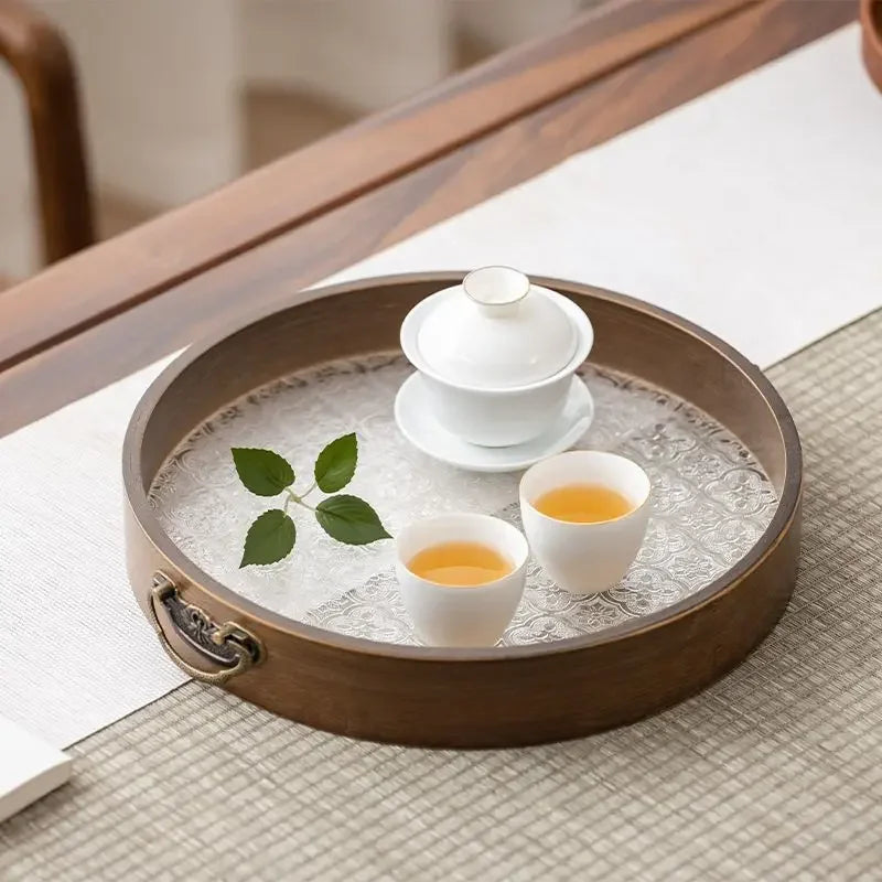 Plateau à thé rétro style japonais