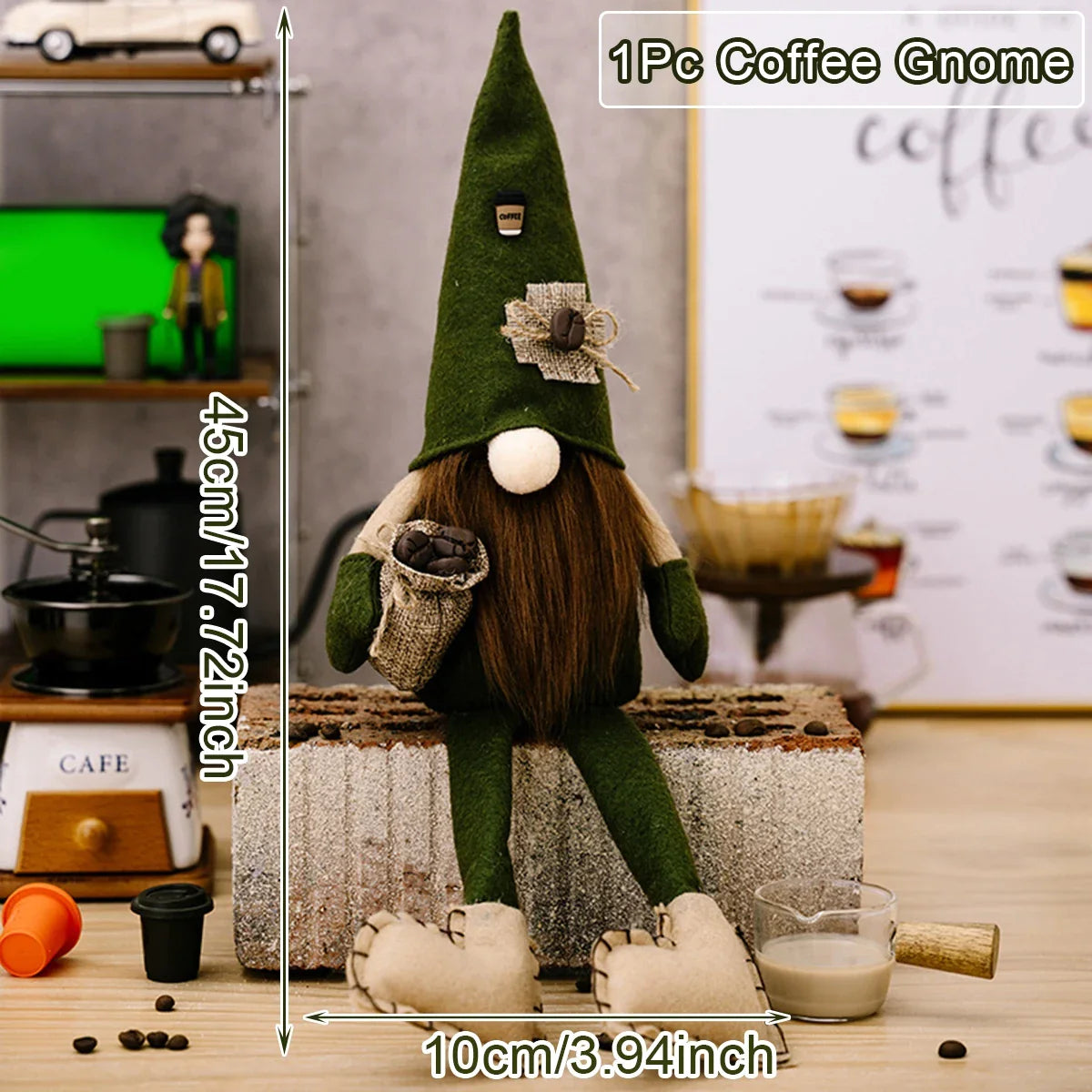 Petit Gnome de Café pour la Décoration