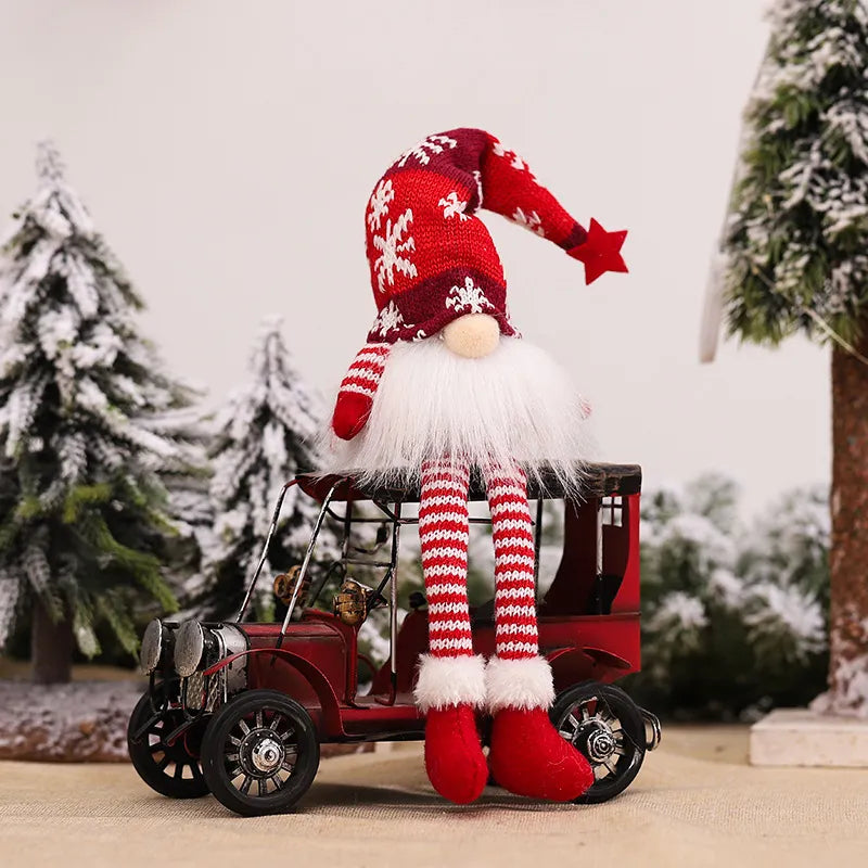 Décor De Noël Gnome En Tissu - Poupée Décorative Amusante Pour Table Ou Sapin - Cadeau Festif Enfant - 8