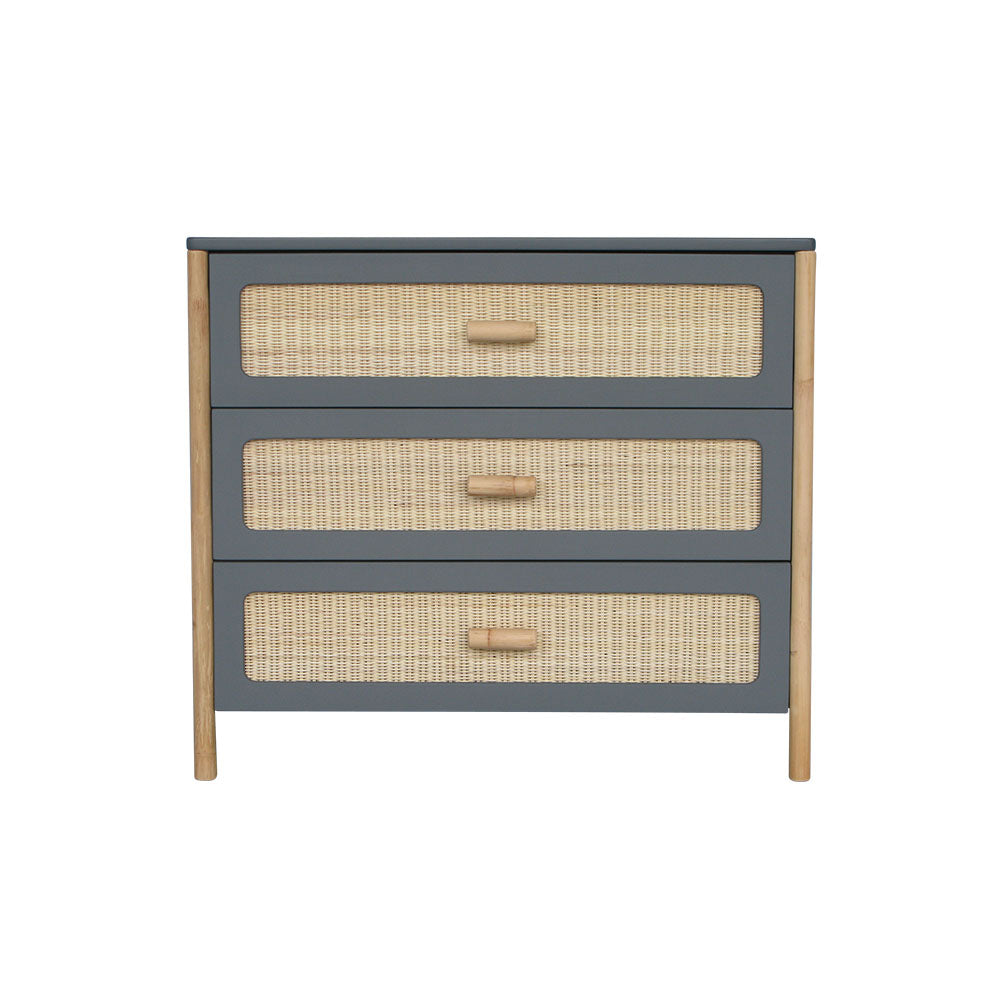 OCEANIA Rattan Chest of Drawer Grey