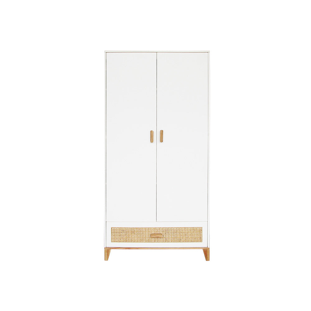 NAMI Wardrobe Rattan White