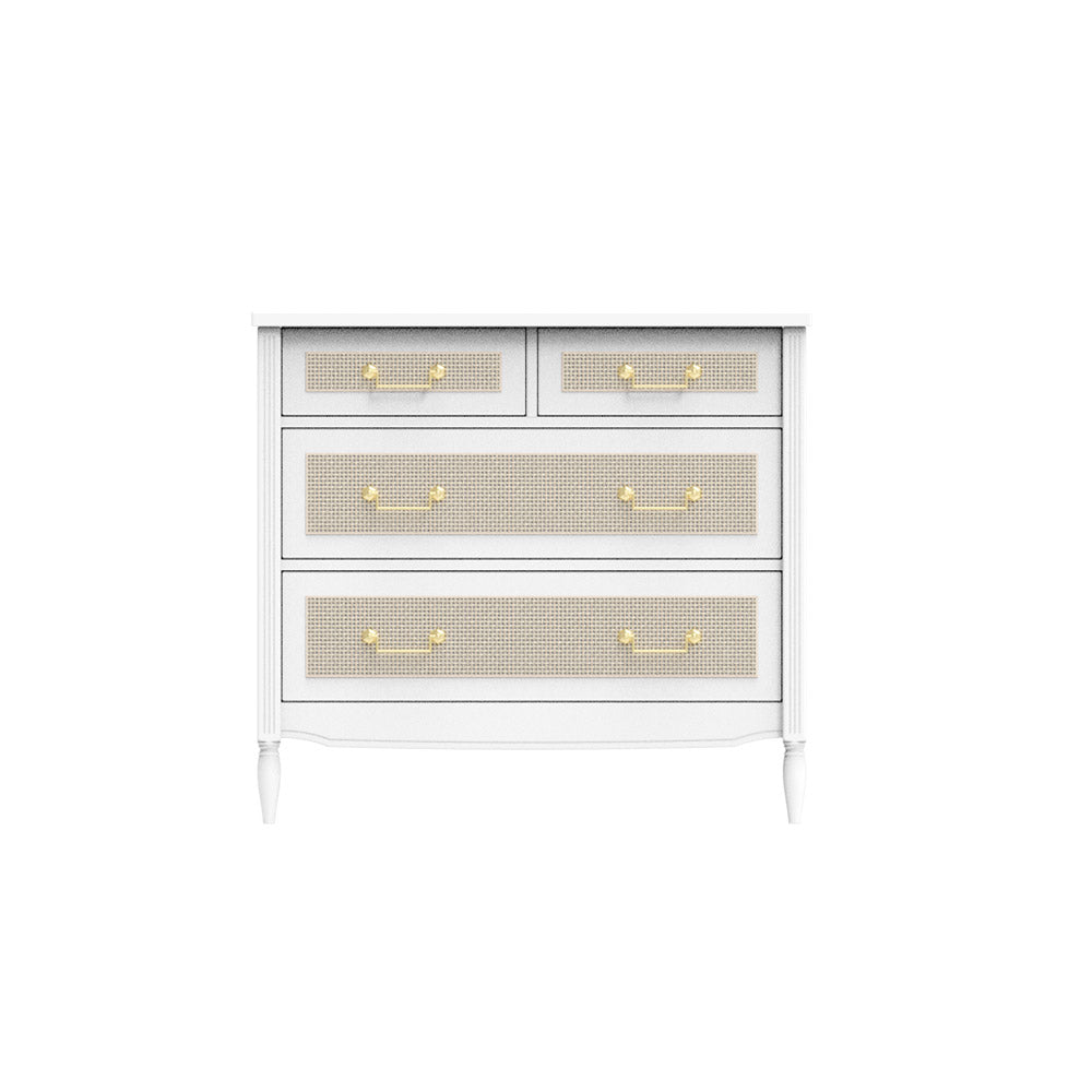 HERMIONE Chest of Drawers White Front View