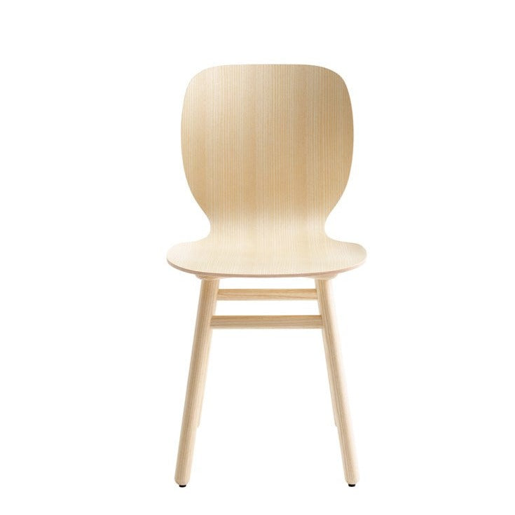 SHELL STOL Chair 45T natural front view