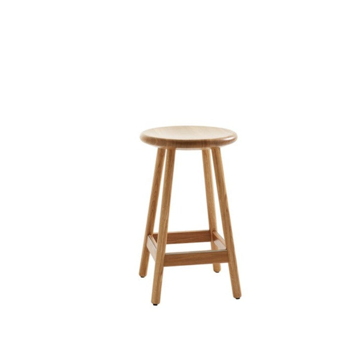 MILO Stool natural, front view