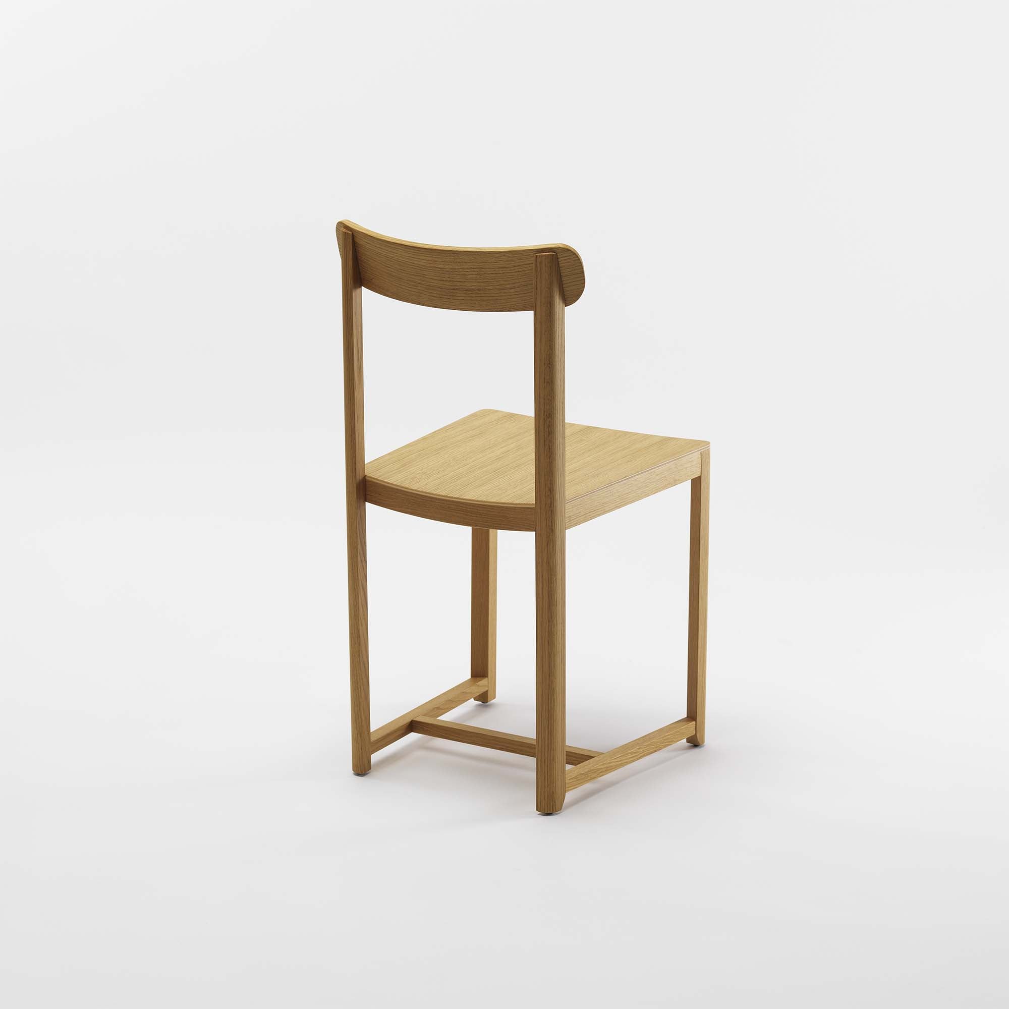 SELERI Chair Plywood Seat half-back-side view