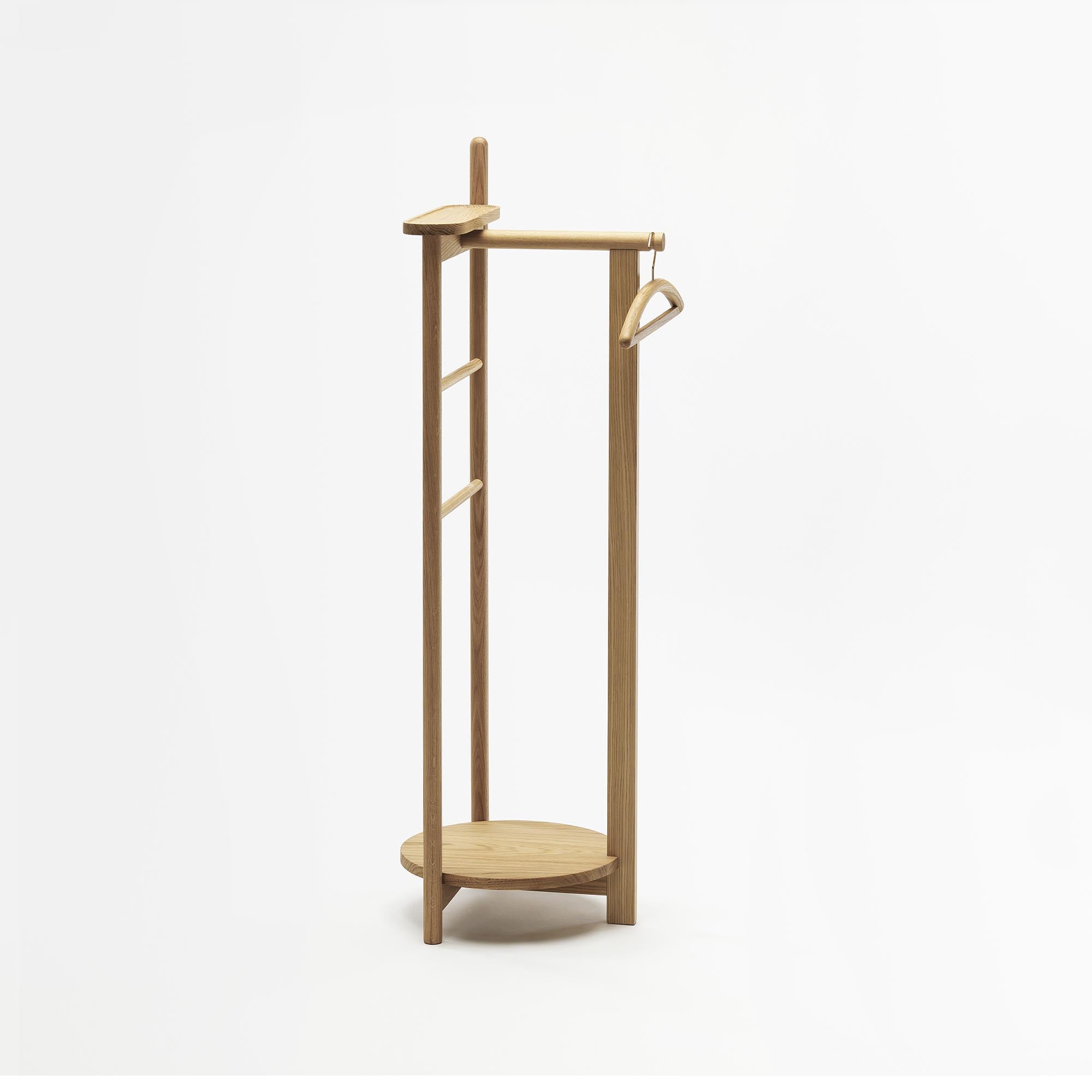 LAUREL Coat Stand Natural Oak right side view