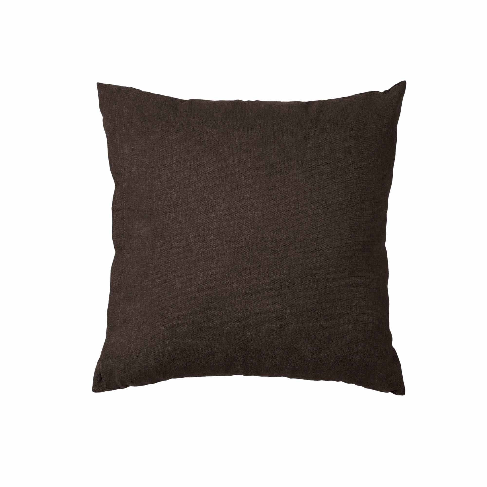 KISSEN Indoor Cushion, brown fabric, front view