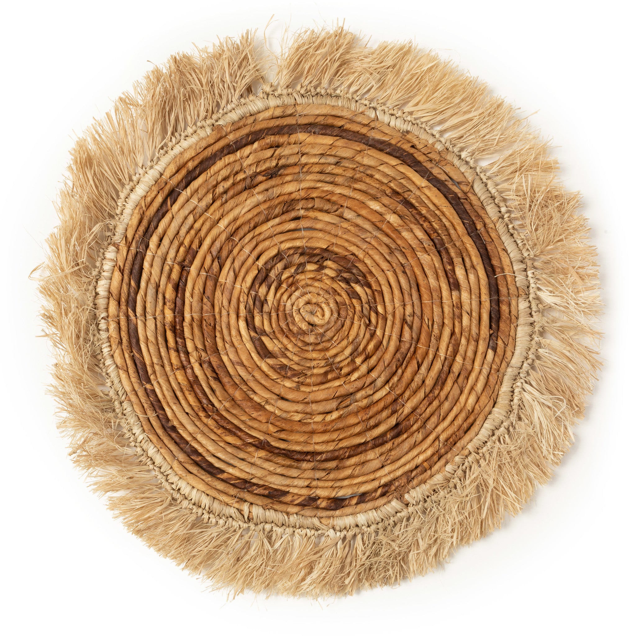 THE BANANA RAFFIA Placemat Natural front view