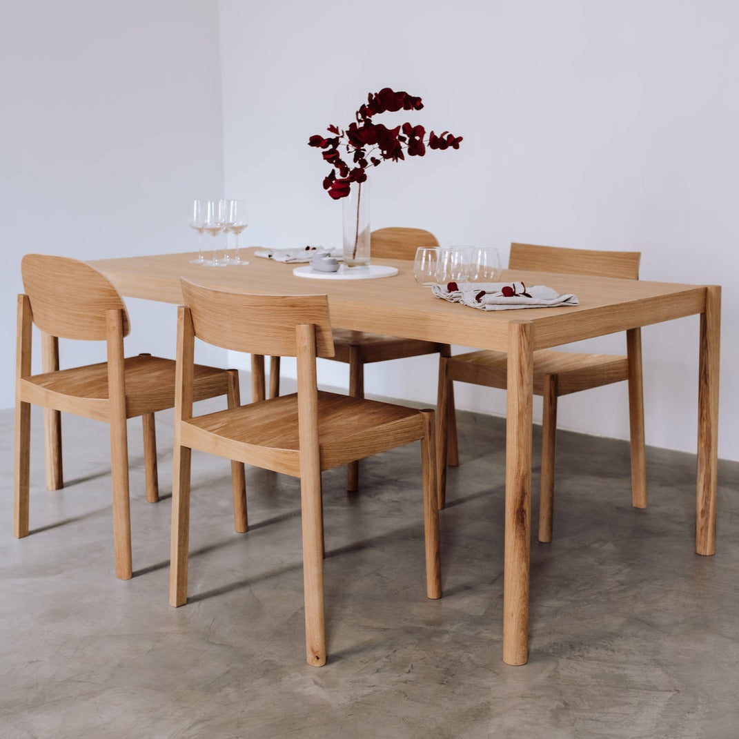 CITIZEN Dining Table-natural oak-set interior view