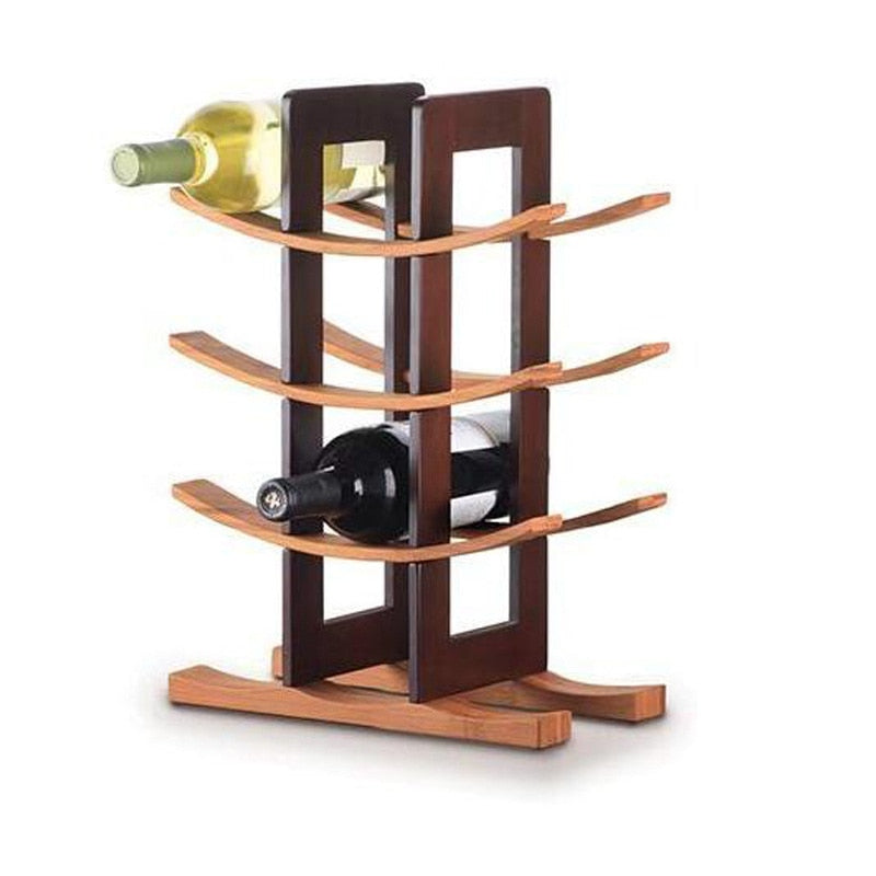 Wooden Bamboo Stand For Wine