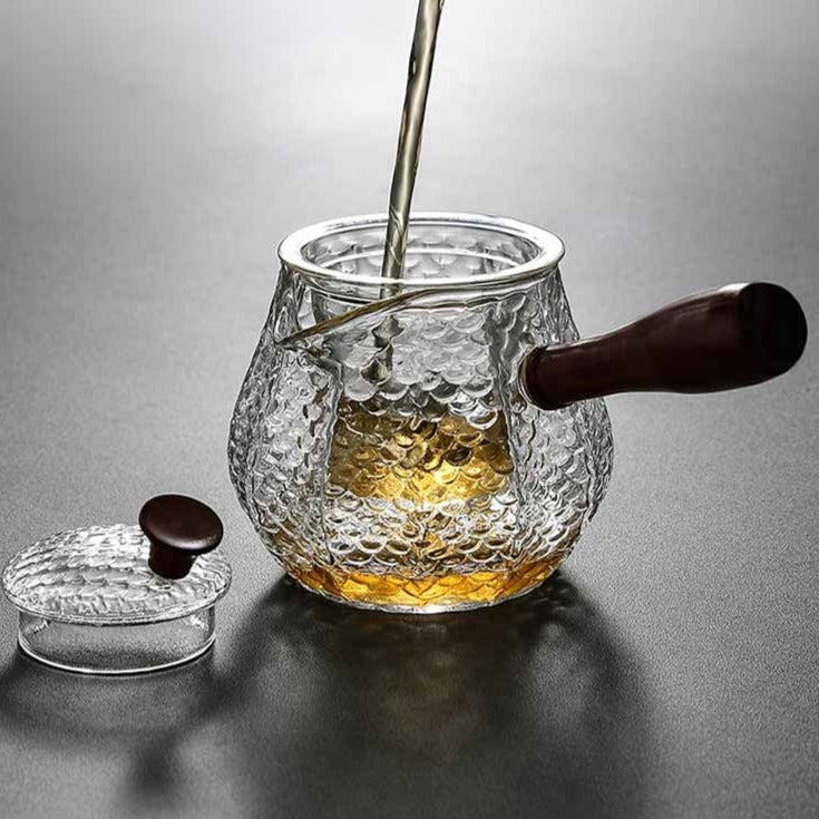 Hand Made Heat-Resistant Glass Teapot  without lid