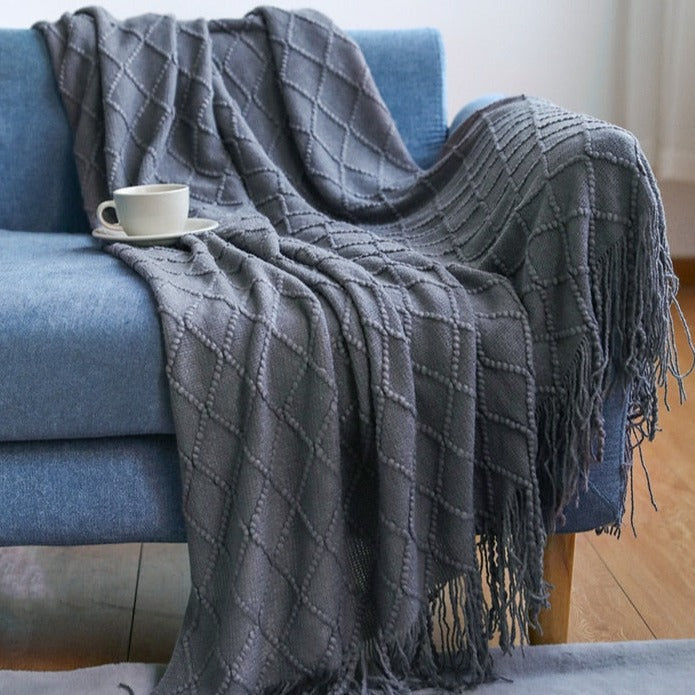 Soft Weighted Blanket For Bed grey