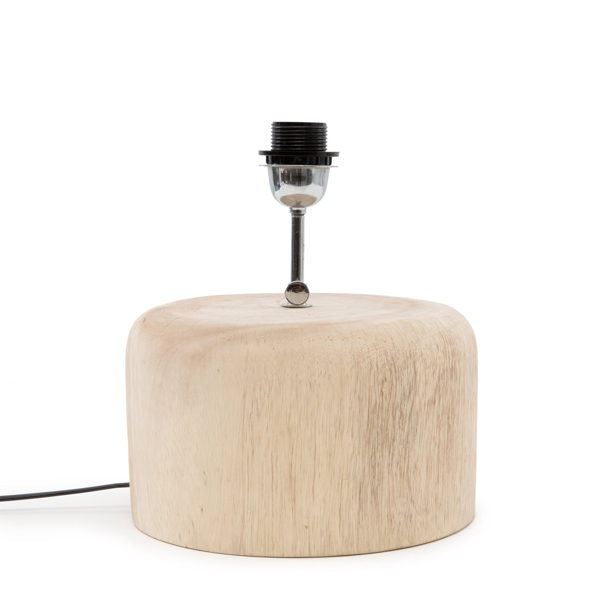 THE TEAK WOOD Table Lamp Base front view