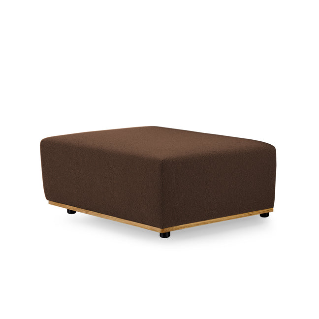 SALER Pouffe-choco fabric-side view