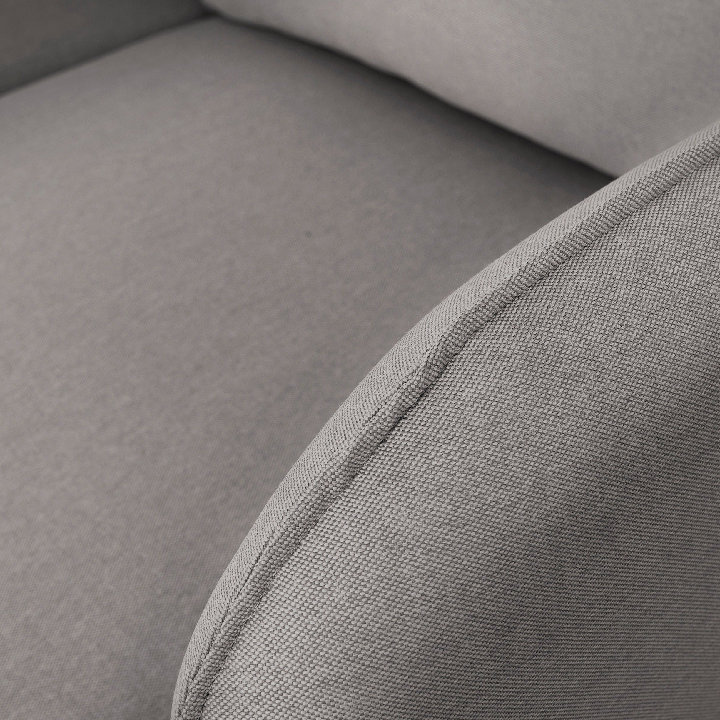 POSH BLACK Corner Sofa Left-grey crop view