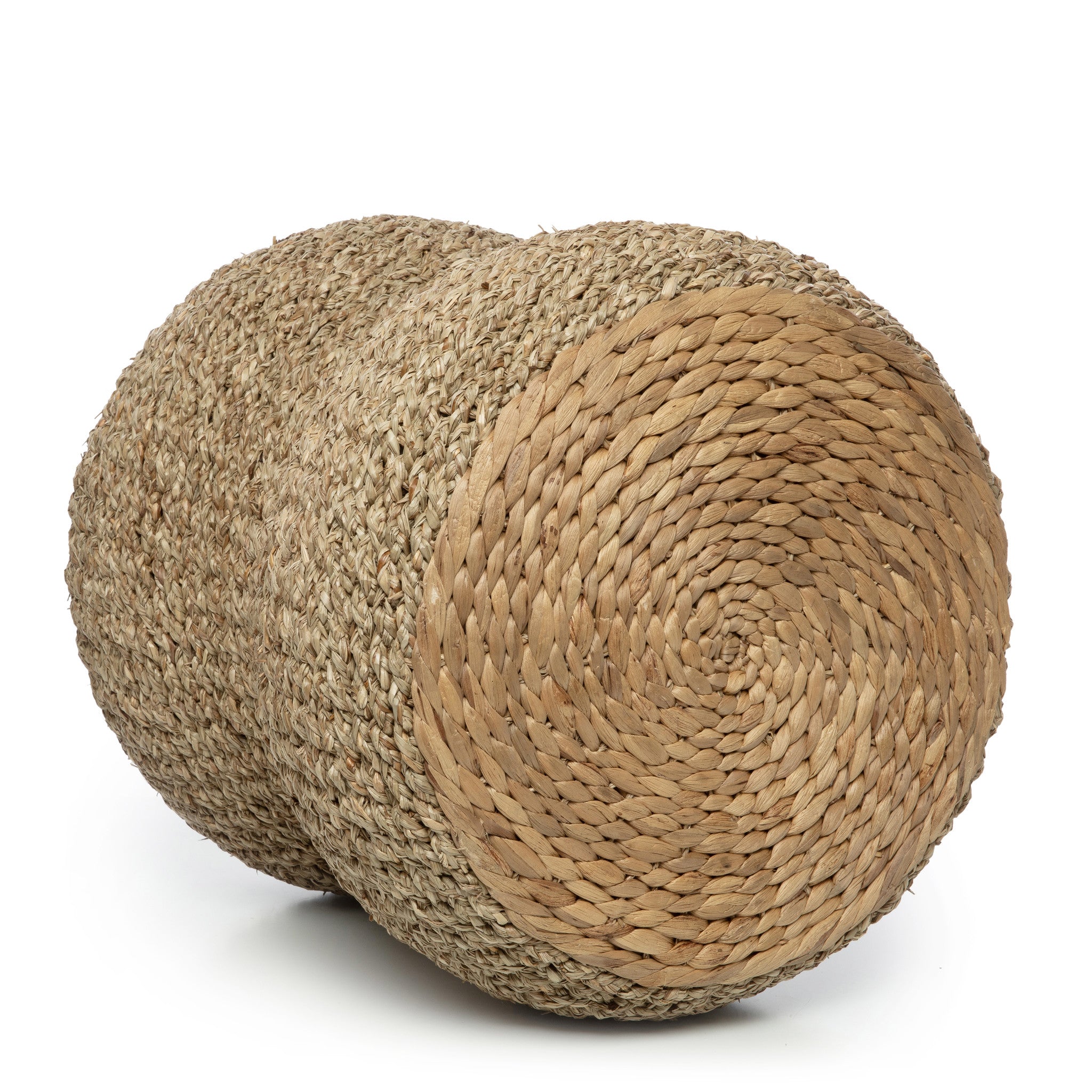 THE SEAGRASS Stool Natural side view