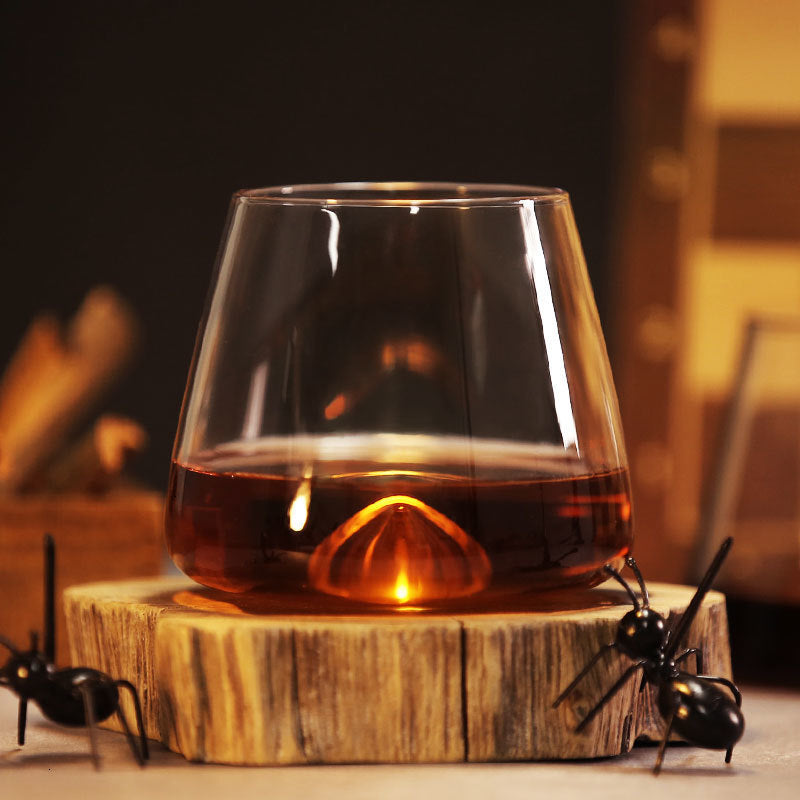 Gobelet à Whisky en verre de roche au design classique