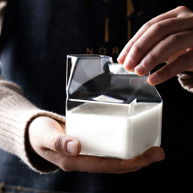 Verre à lait carré style japonais