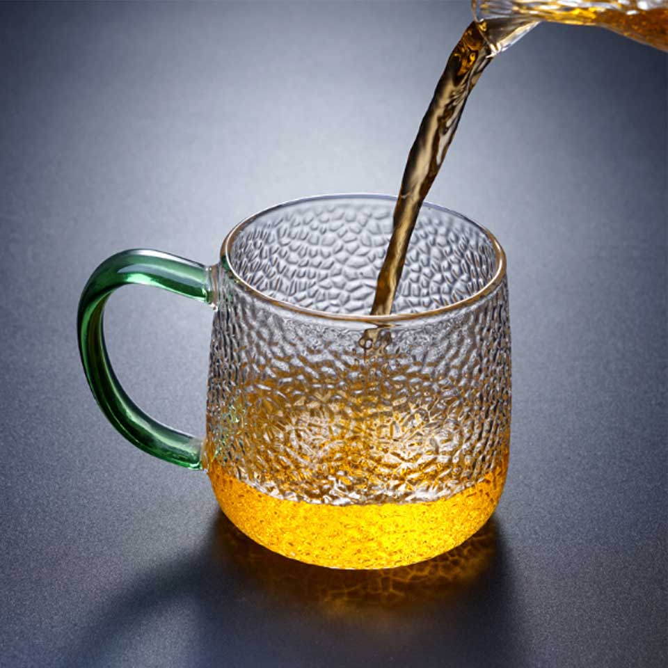 Tasse à thé en verre transparent créatif