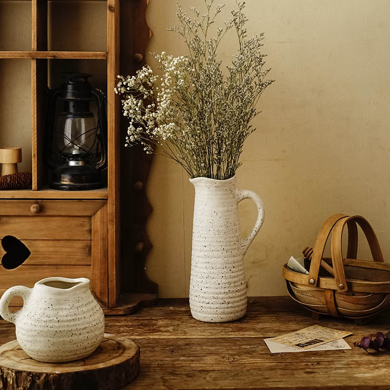 Vase à fleurs en céramique d'art de style nordique simple