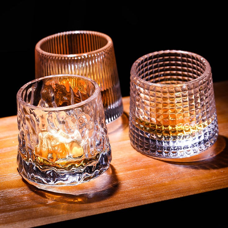 Gobelet à whisky en cristal épais