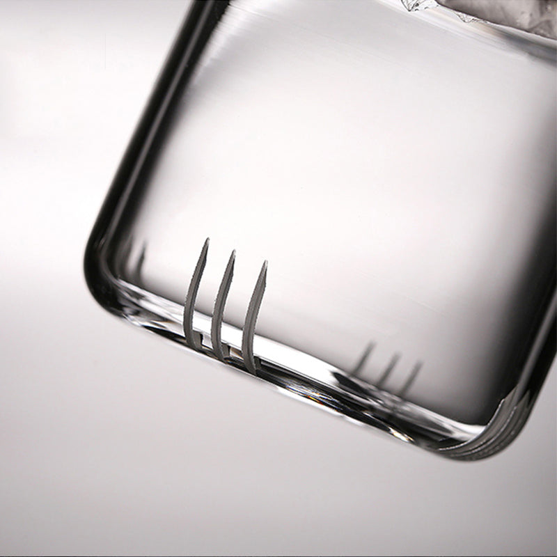Théière en verre transparent résistant à la chaleur, style japonais