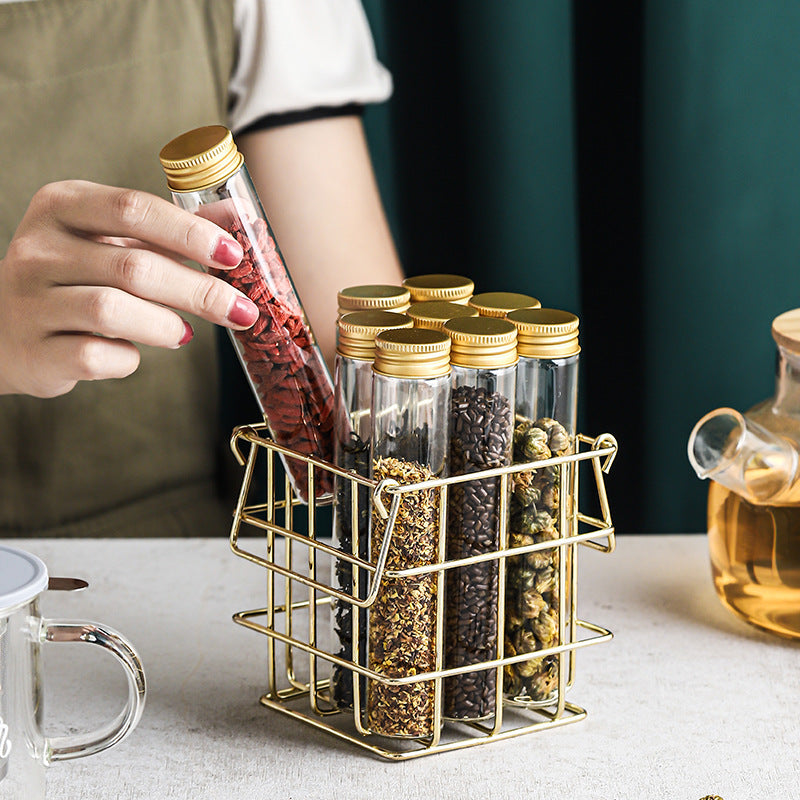 Ensemble de bouteilles de stockage de boîte à thé moderne