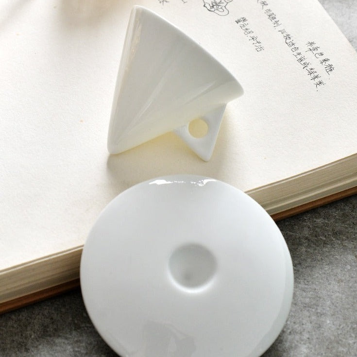 Tasse à expresso en céramique blanche