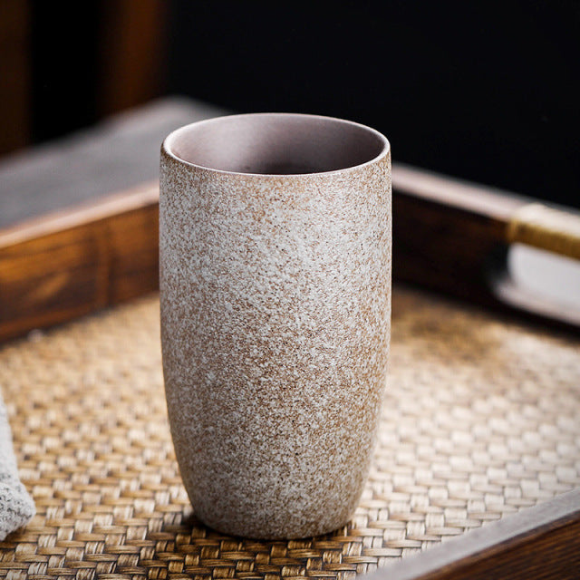 Tasses à thé rétro japonaises en grès