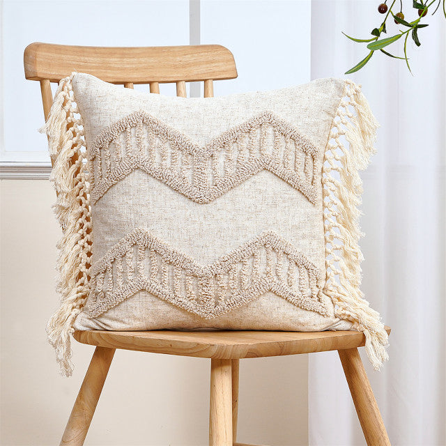 DURABLE COTTON LINEN Housses de coussin