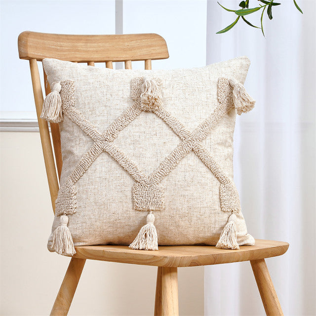 DURABLE COTTON LINEN Housses de coussin