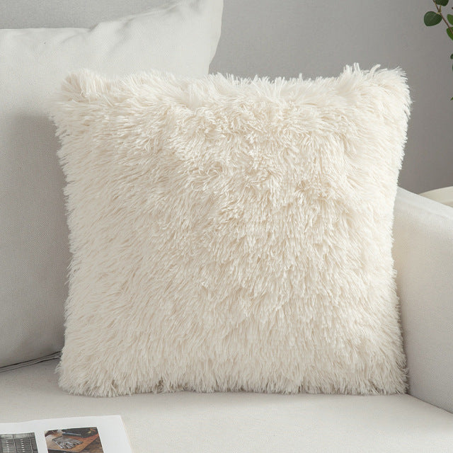 SOFT SHAGGY Housse de coussin en peluche