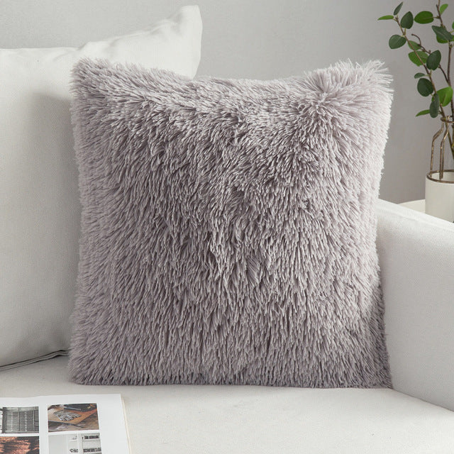 SOFT SHAGGY Housse de coussin en peluche