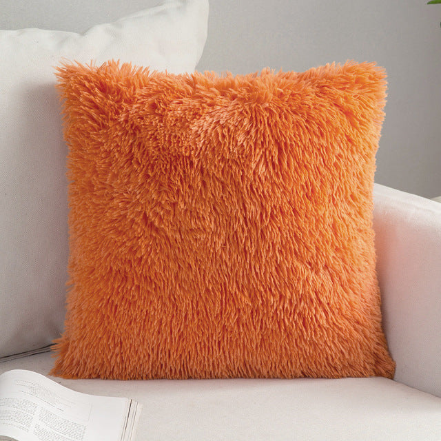 SOFT SHAGGY Housse de coussin en peluche