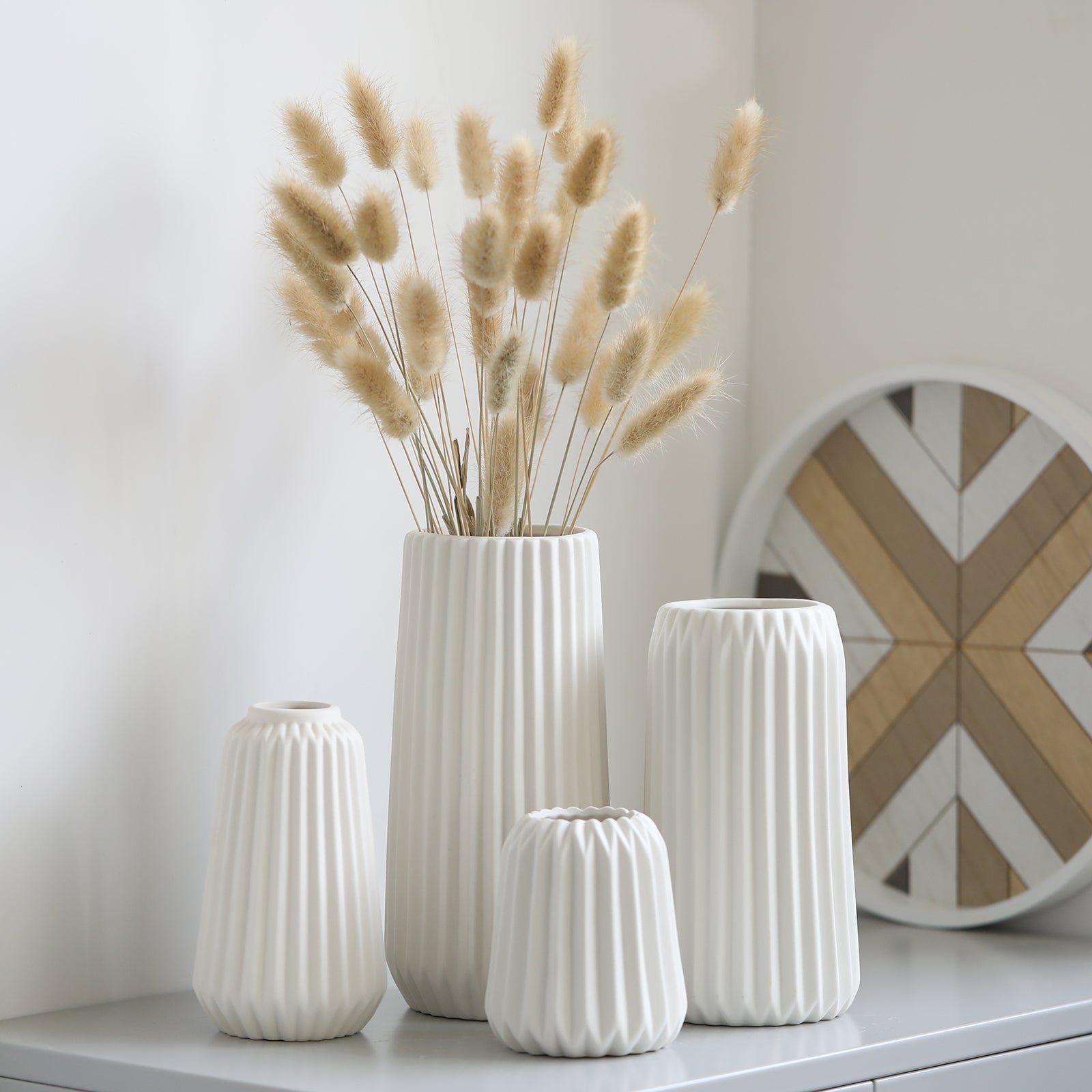 Vase en céramique blanche nordique pots à fleurs