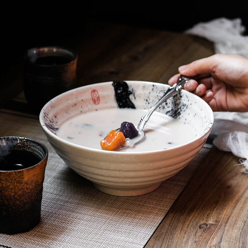 Bol à soupe en céramique style japonais