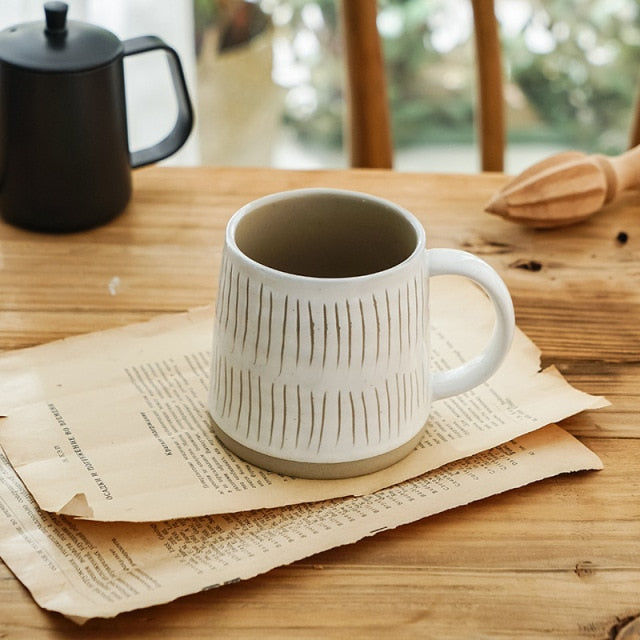 Tasse à café en céramique nordique peinte à la main