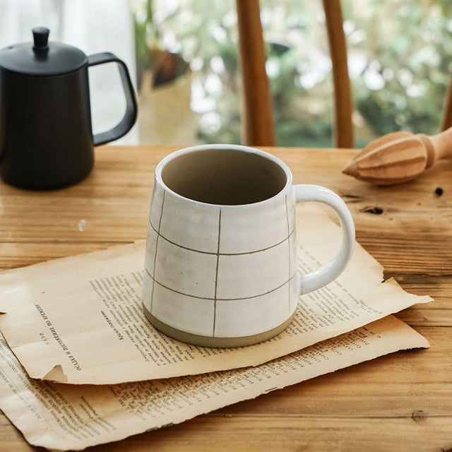 Tasse à café en céramique nordique peinte à la main