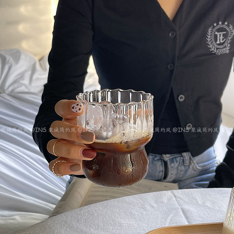 Tasses à café rétro en verre