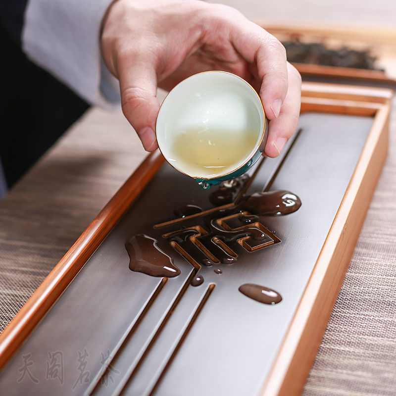 Service à thé Kung Fu chinois de table noir